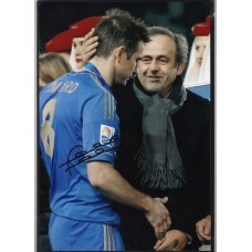 World Cup: Signed photo of Frank Lampard the Chelsea footballer.